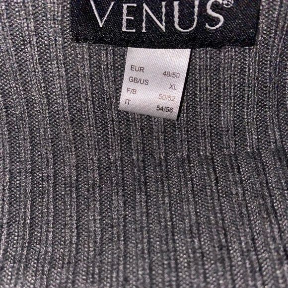 Venus Colorblock V-Neck Pullover Knee Length Sweater Dress Size‎ X-Large - Picture 2 of 6